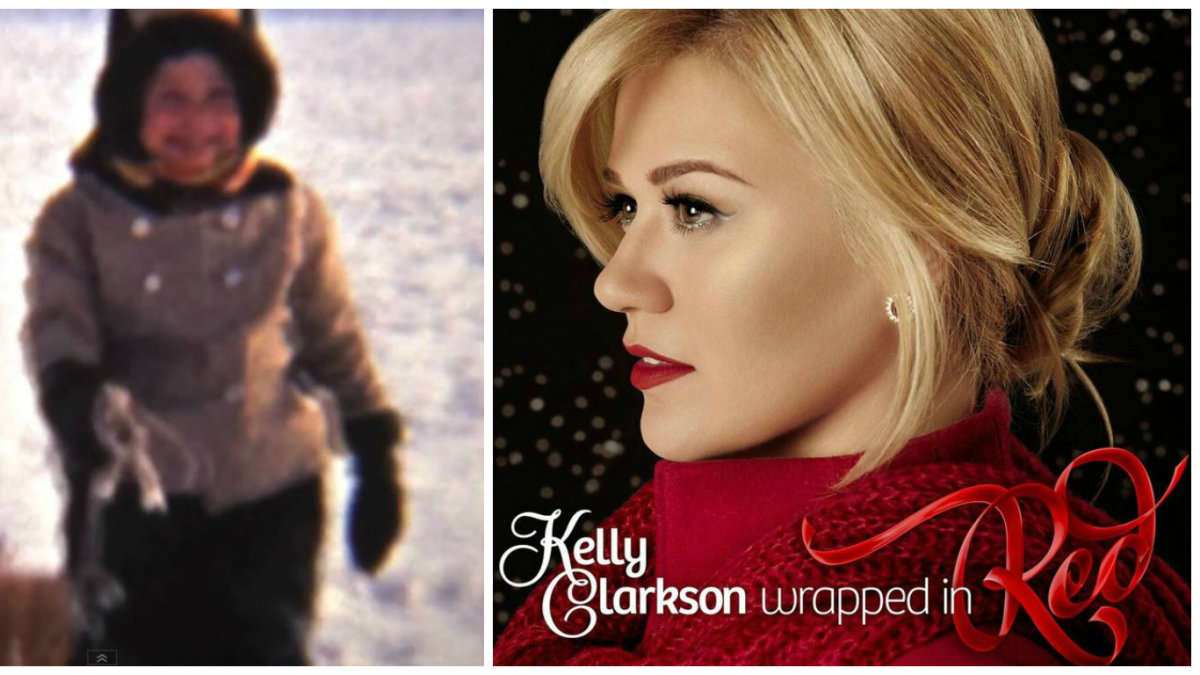 Kelly Clarkson vaizdo klipe „Wrapped in Red“ – akimirkos iš jos vaikystės