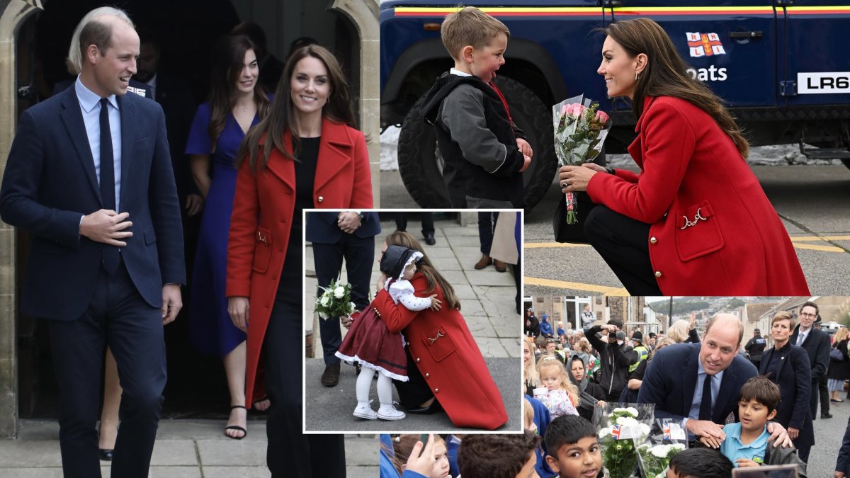 Princas Williamas ir Catherine Middleton lankėsi Velse / „Scanpix“ nuotr.