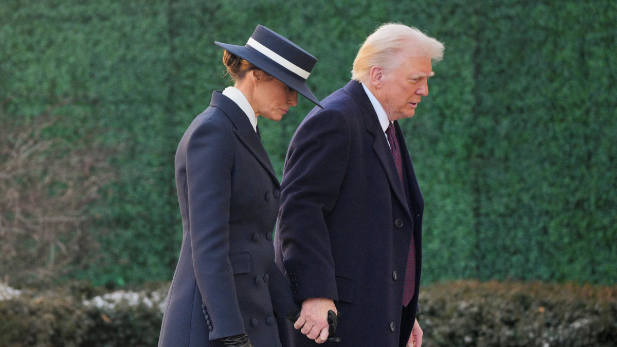 Donaldas Trumpas su žmona Melania