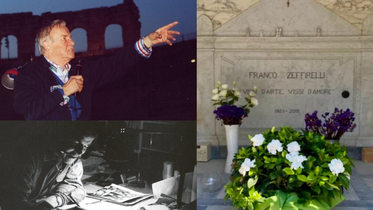 Franco Zeffirelli ir jo antkapis / Franco Zeffirelli fondo archyvo ir LNOBT nuotr.