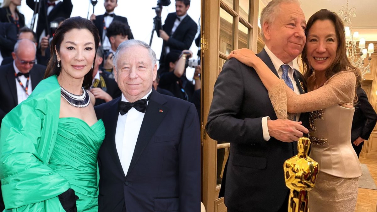 Michelle Yeoh ir Jeanas Todtas / Scanpix ir socialinių tinklų nuotr.