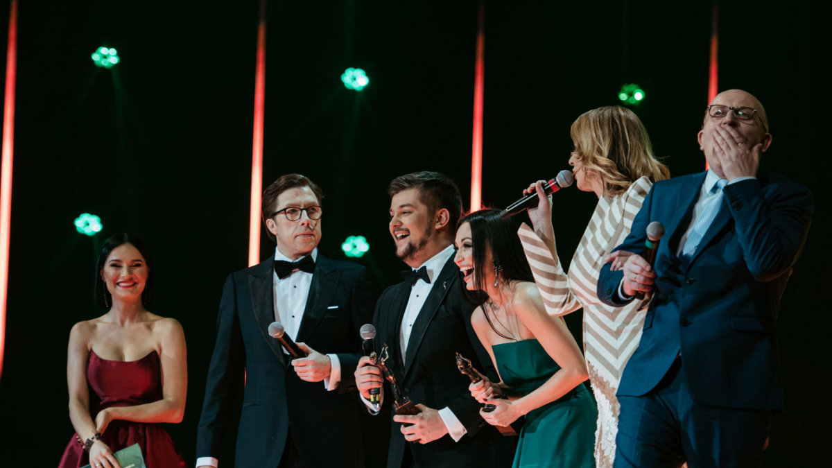 Muzikos apdovanojimų „Aukso lašas 2019“ akimirka / Organizatorių nuotr.