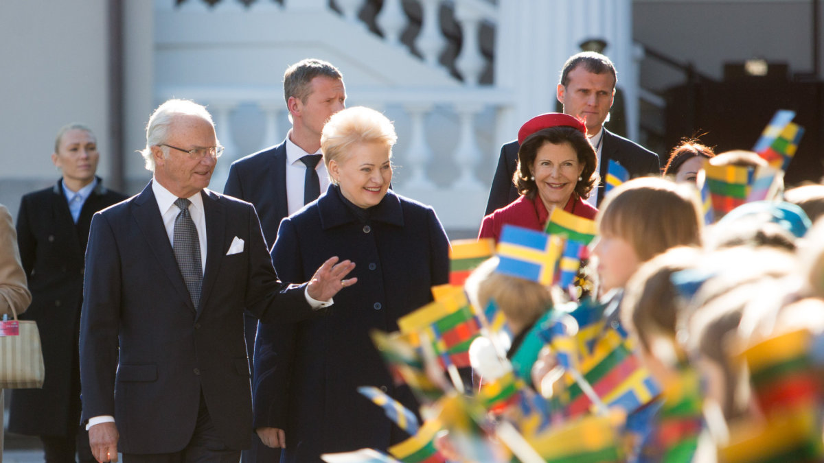 Švedijos karališkoji šeima susitiko su prezidente Dalia Grybauskaite.