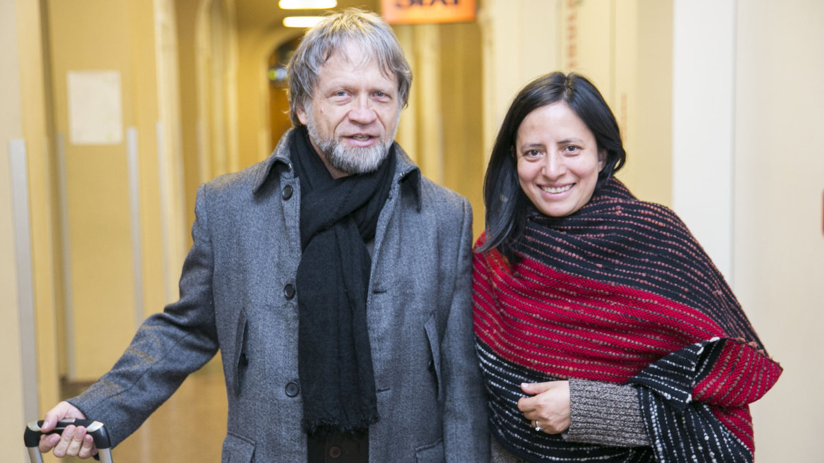 Antanas Mockus su žmona Adriana Cordoba 