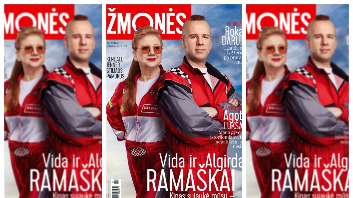 Vida Ramaškienė ir Algirdas Ramaška/ Žurnalo „Žmonės“ viršelis