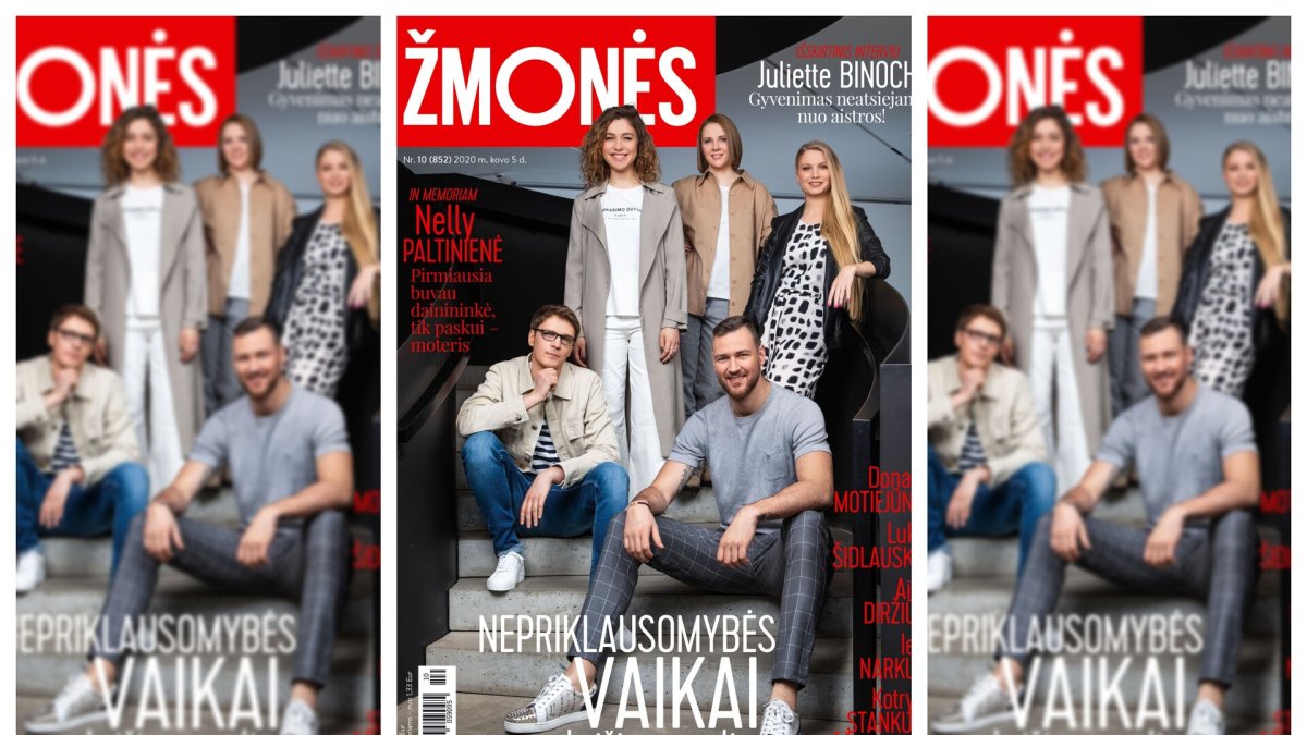 Donatas Motiejūnas, Lukas Šidlauskas, Aistė Diržiūtė, Ieva Narkutė, Kotryna Stankutė-Jaščemskienė/ Žurnalo „Žmonės“ viršelis