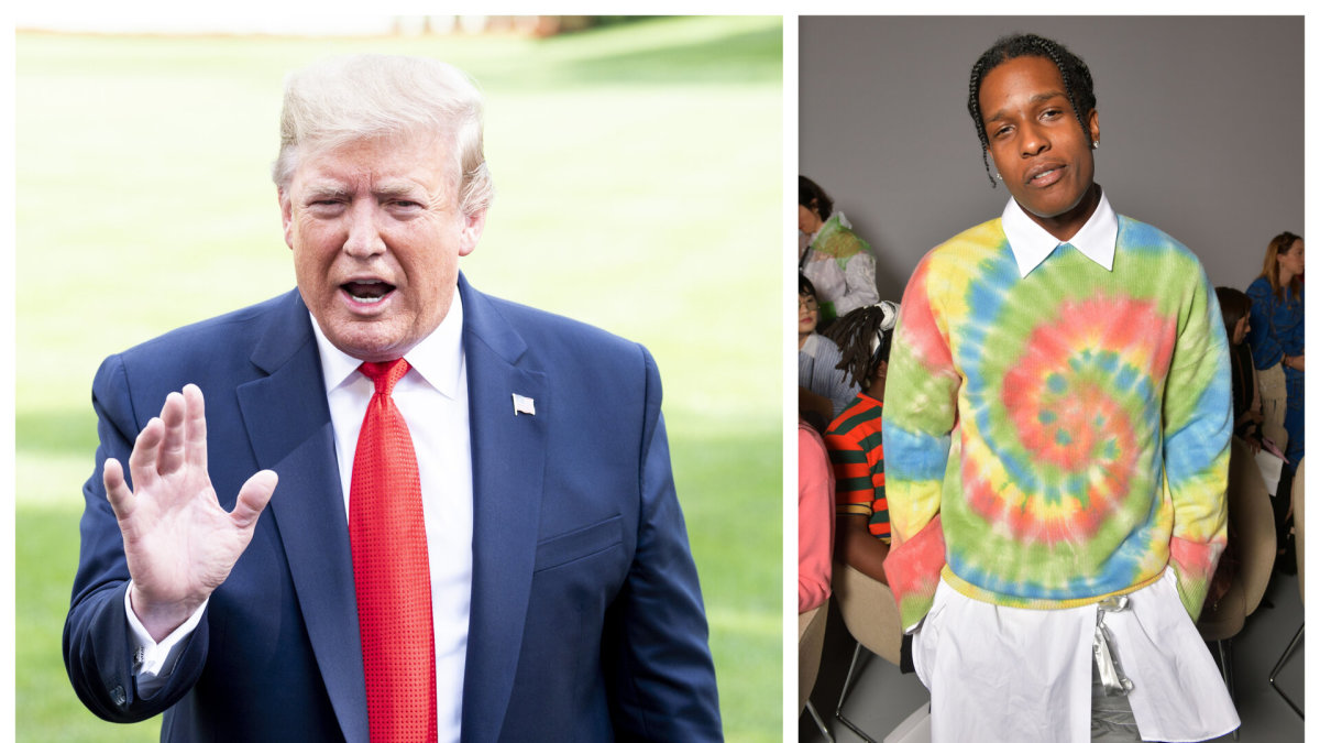 Donaldas Trumpas ir ASAP Rocky