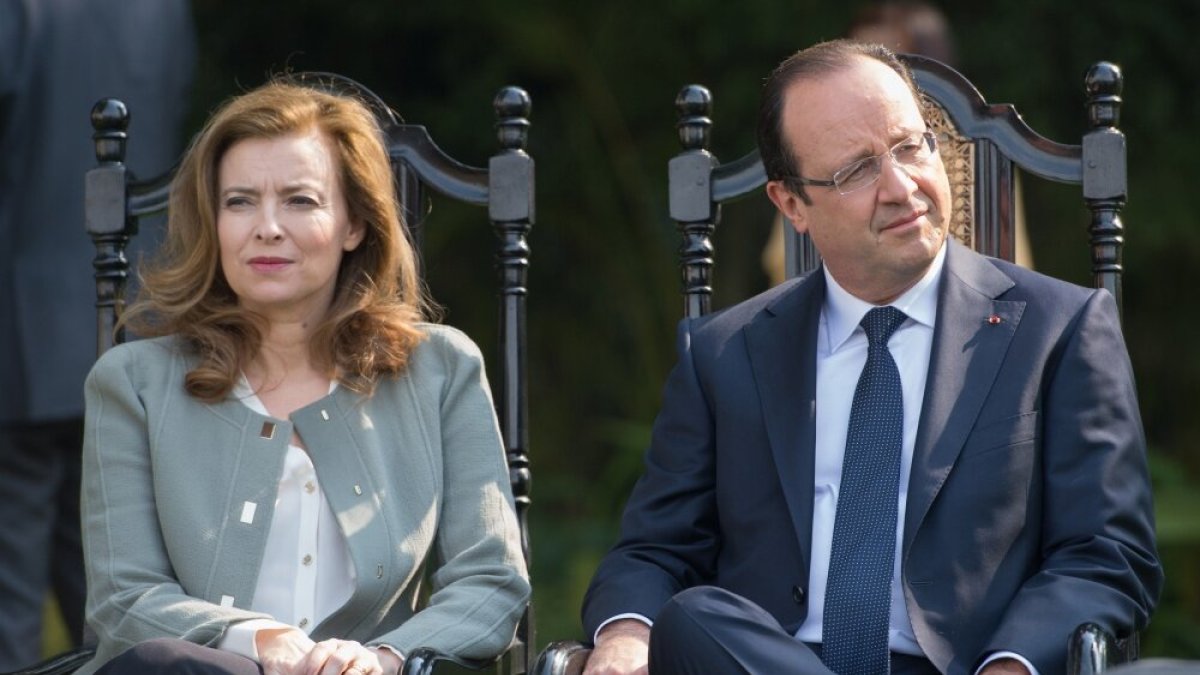 Valerie Trierweiler ir Francois Hollande'as