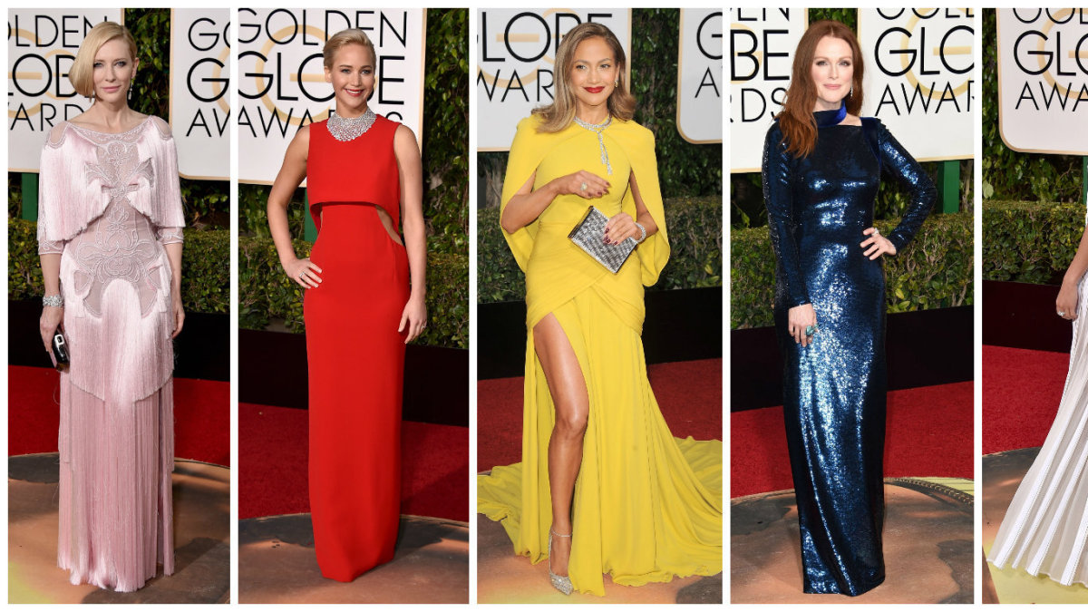 Cate Blanchett, Jennifer Lawrence, Jennifer Lopez, Julianne Moore ir Alicia Vikander