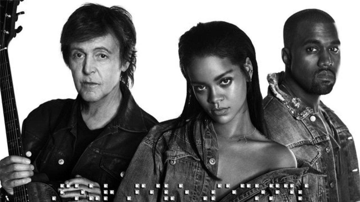 Paulas McCartney, Rihanna ir Kanye Westas