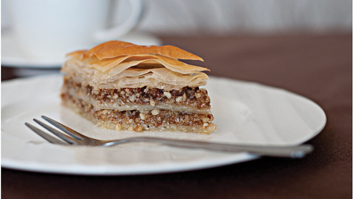 Baklava su graikiniais riešutais ir migdolais