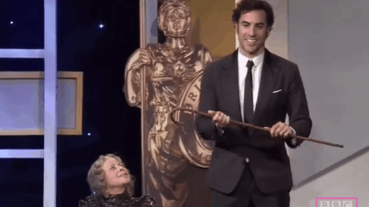 Sacha Baronas Cohenas BAFTA apdovanojimuose