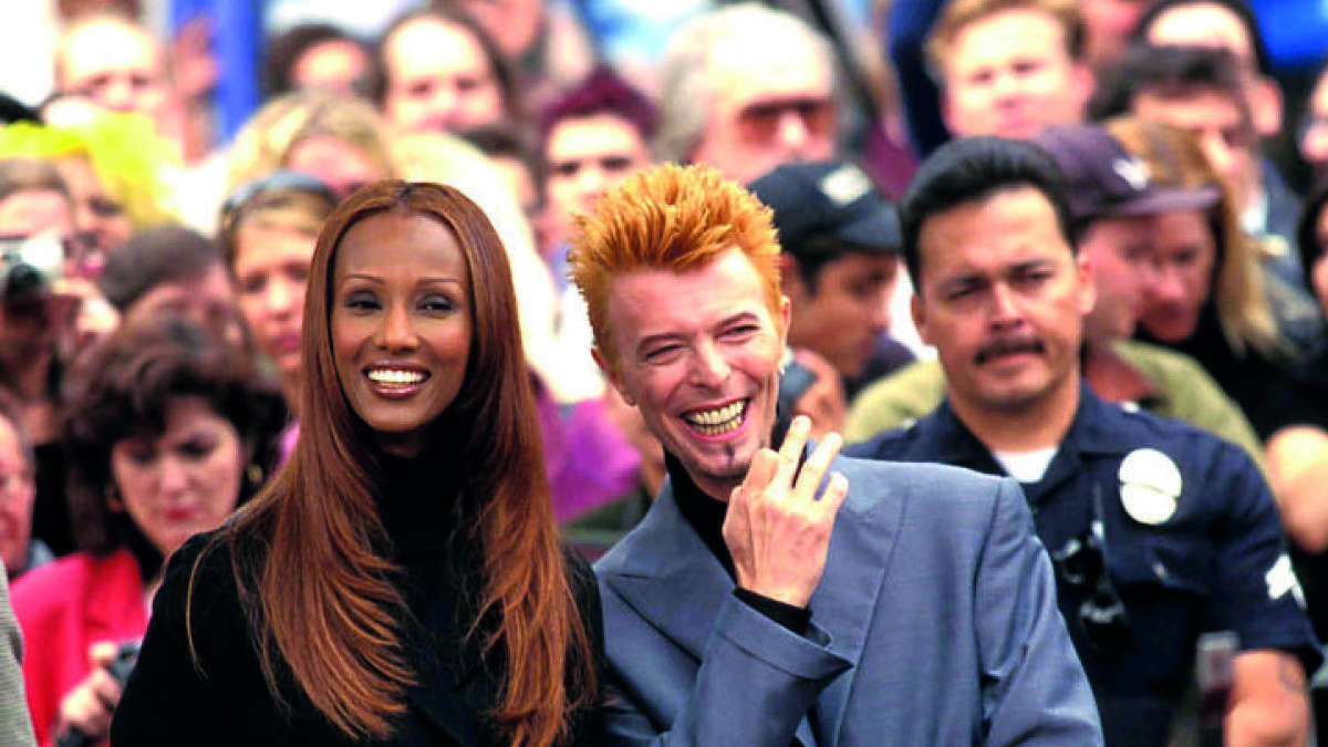 Iman ir Davidas Bowie