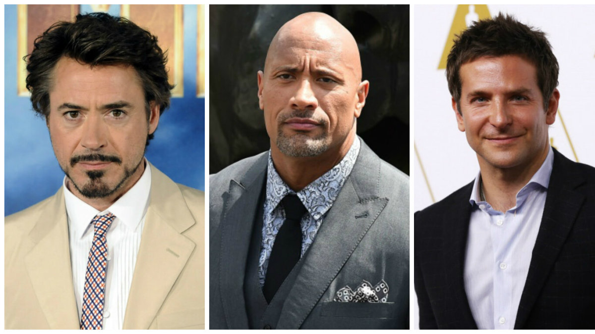 Robertas Downey jaunesnysis, Dwayne'as Johnsonas ir Bradley Cooperis