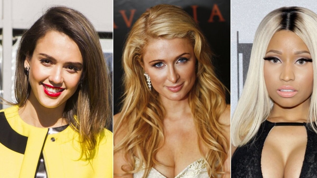 Jessica Alba, Paris Hilton ir Nicki Minaj