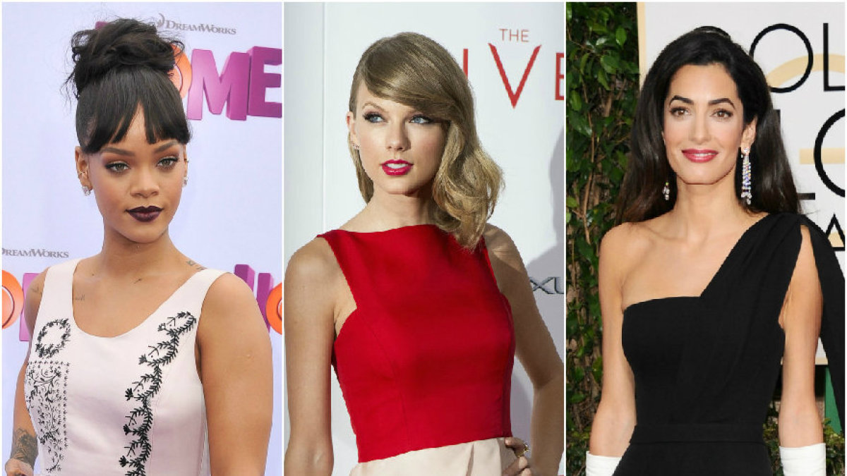 Rihanna, Taylor Swift, Amal Clooney