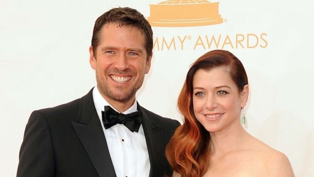 Alyson Hannigan su vyru Alexiu Denisofu