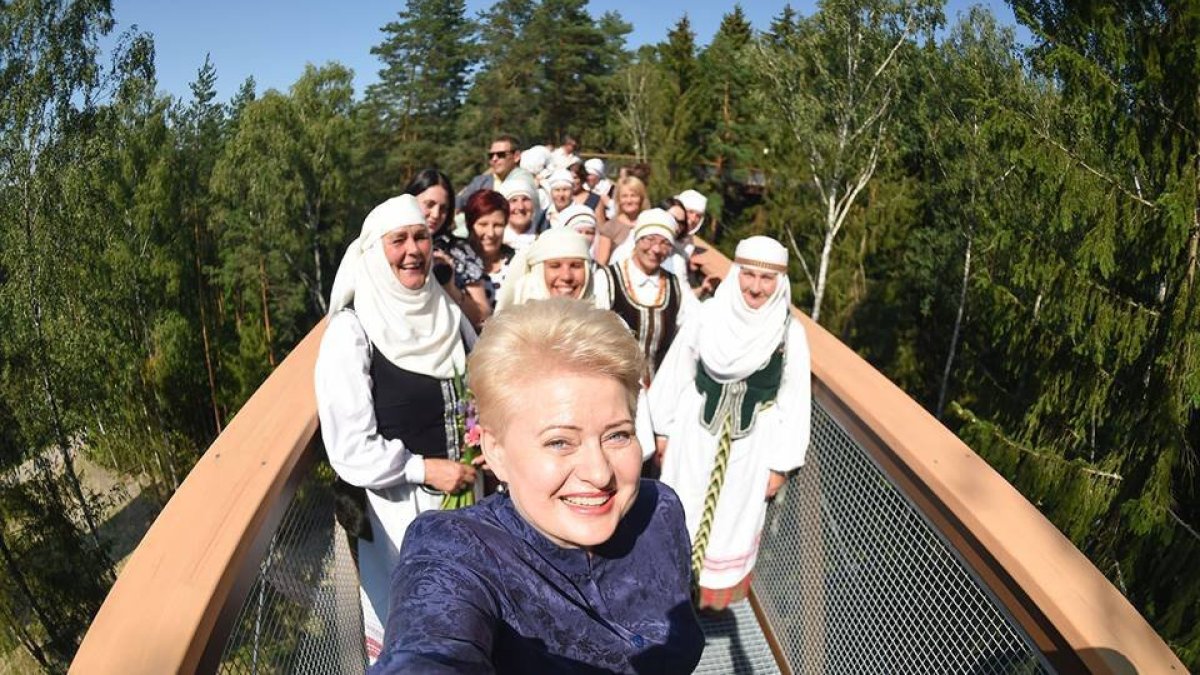 Dalia Grybauskaitė Anykščiuose