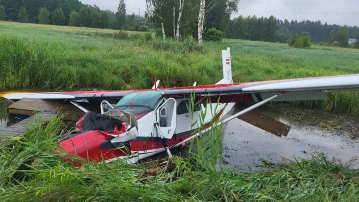 Lėktuvo avarija Latvijoje / CAA nuotr.