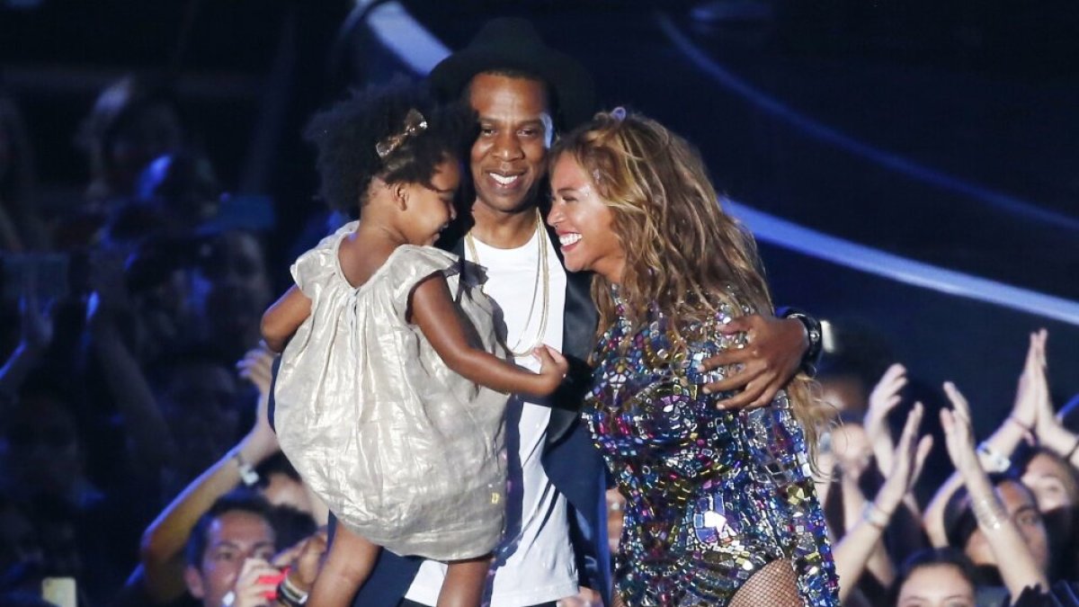 Beyonce su vyru Jay Z ir dukra Blue Ivy