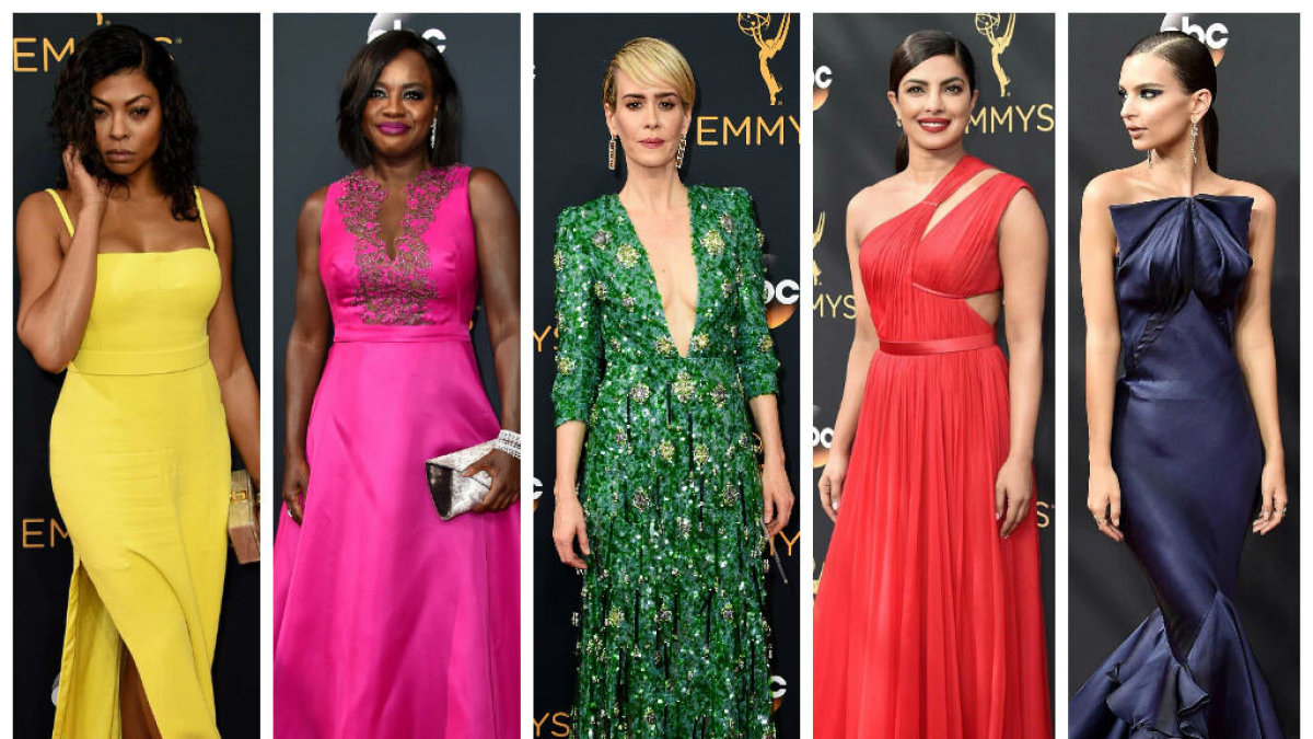 „Emmy“ apdovanojimų viešnios: Taraji P. Henson, Viola Davis, Sarah Paulson, Priyanka Chopra ir Emily Ratajkowski