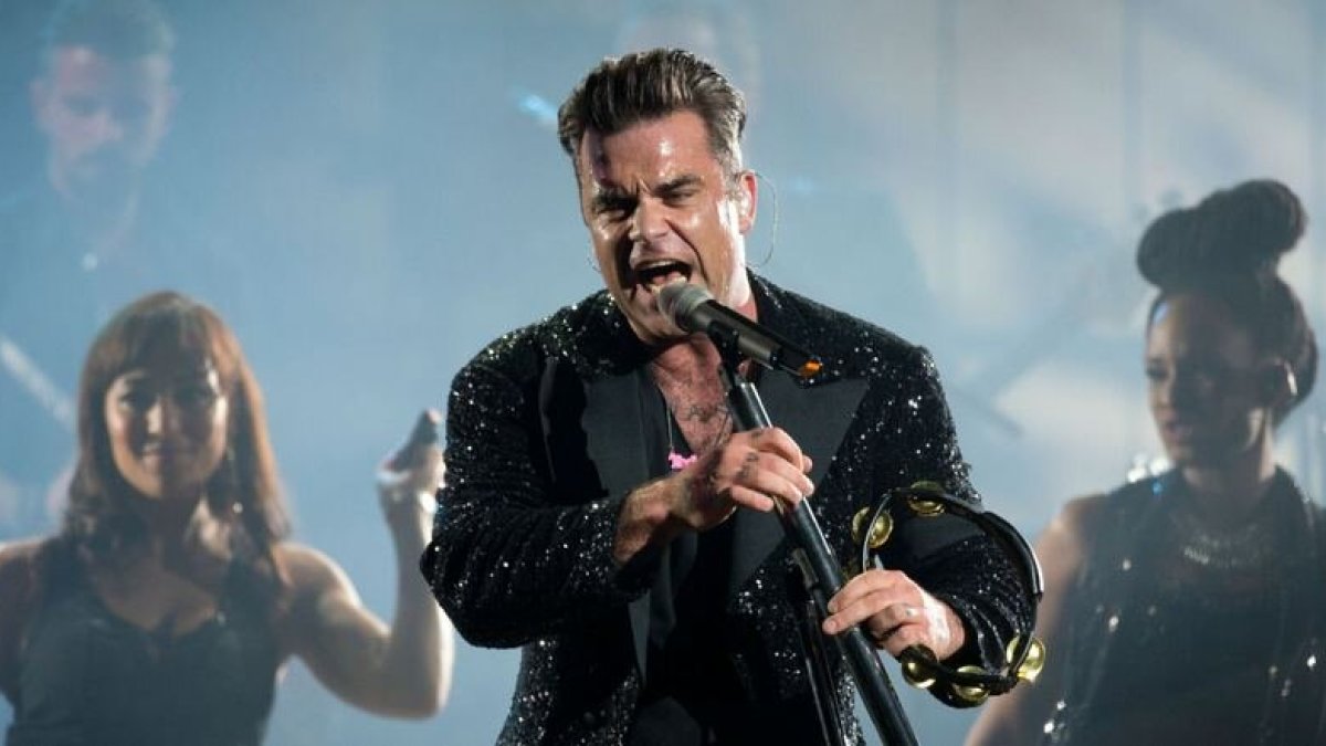  Robbie Williamso koncertinio turo akimirka