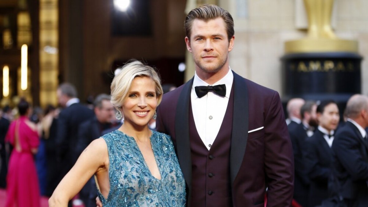 Chrisas Hemsworthas su žmona Elsa Pataky