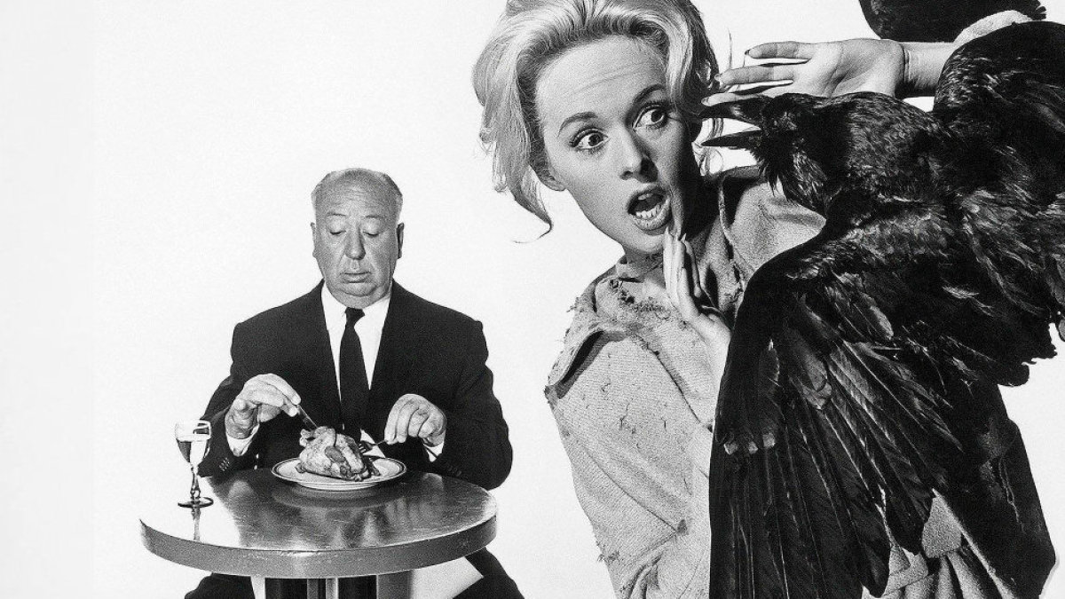 Ši fotografija intriguoja ne tik kaip „Paukščių“ reklama, bet ir kaip Alfredo Hitchcocko santykių su Tippi Hedren modelis, 1963-ieji / Vida Press nuotr.