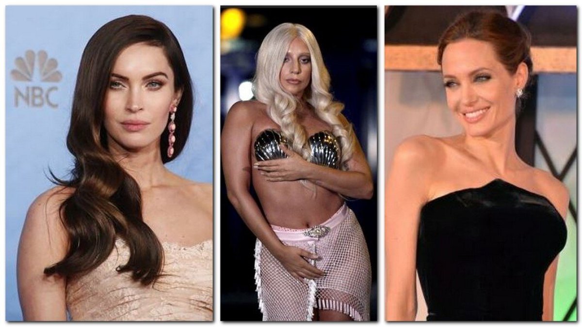 Megan Fox, Lady Gaga, Angelina Jolie