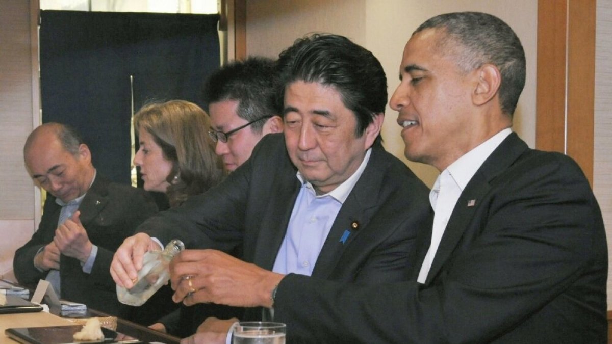 Shinzo Abe ir Barackas Obama