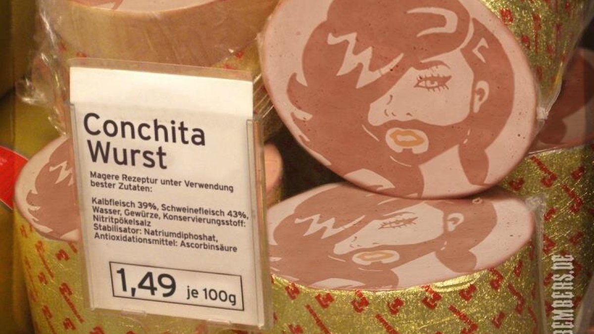 Internautų sukurtos Conchitos Wurst vardo dešros