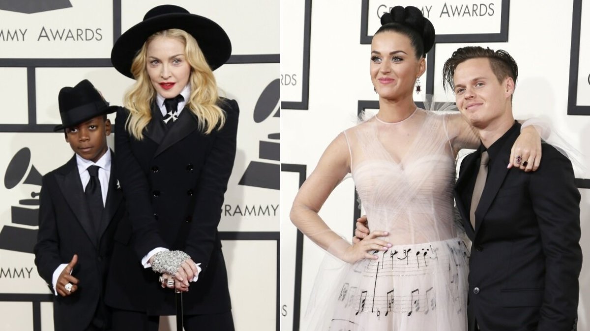 Madonna su įsūniu Davidu ir Katy Perry su broliu Davidu