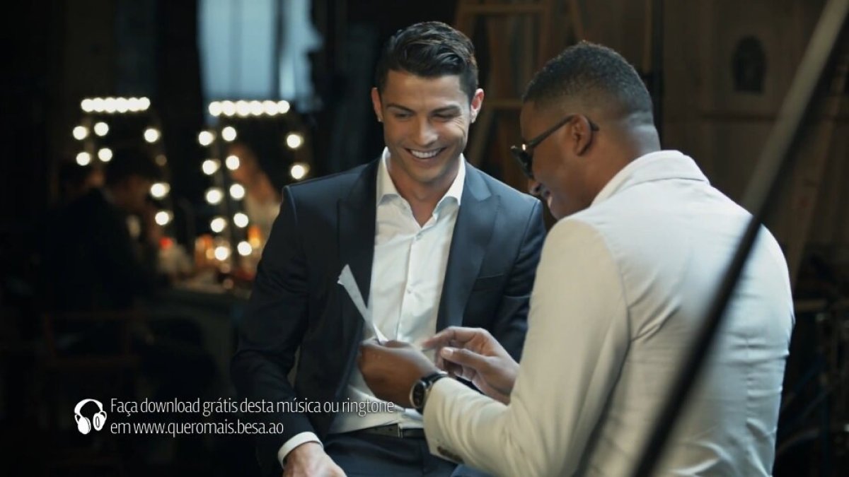 Cristiano Ronaldo ir Anselmo Ralphas BESA reklamoje