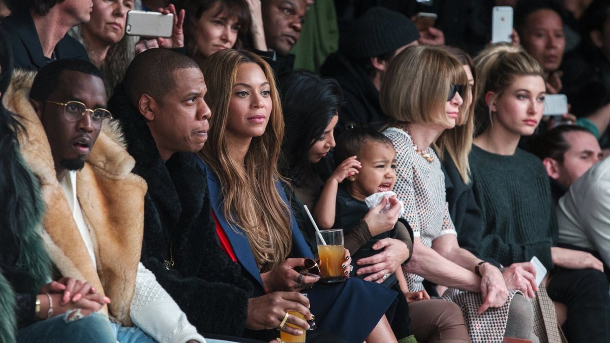 Seanas Combsas, Jay Z su Beyonce, Kim Kardashian su dukra North ir Anna Wintour