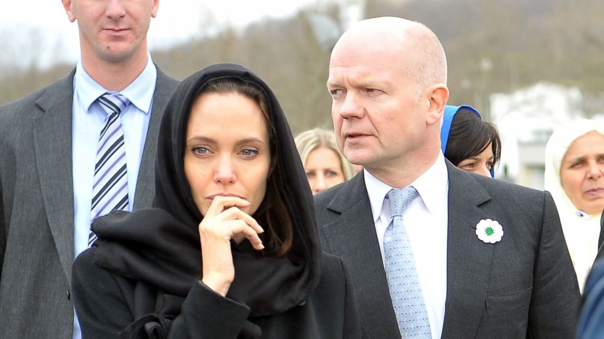 Angelina Jolie ir Williamas Hague