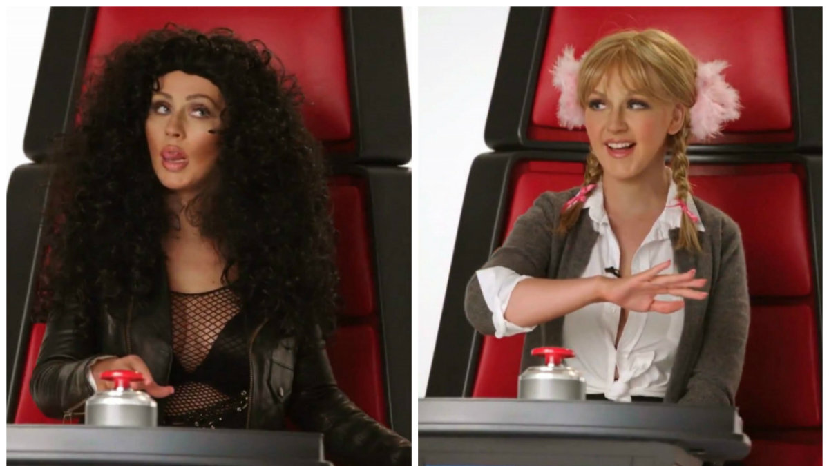 Christina Aguilera parodijuoja Cher ir Britney Spears