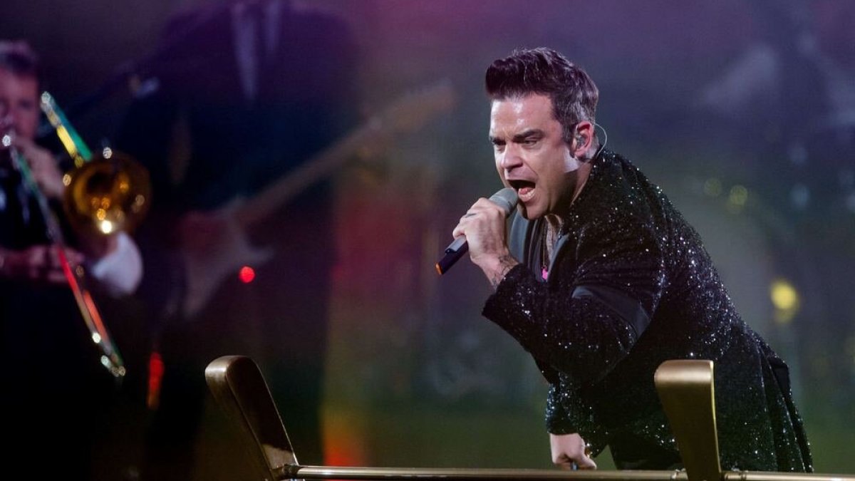  Robbie Williamso koncertinio turo akimirka