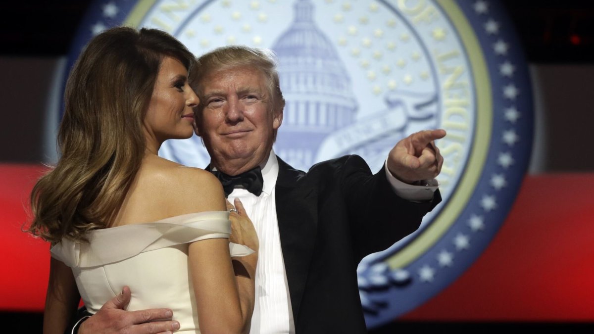 Donaldas Trumpas ir Melania Trump