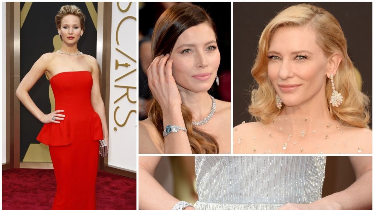 Jennifer Lawrence, Jessica Biel ir Cate Blanchett