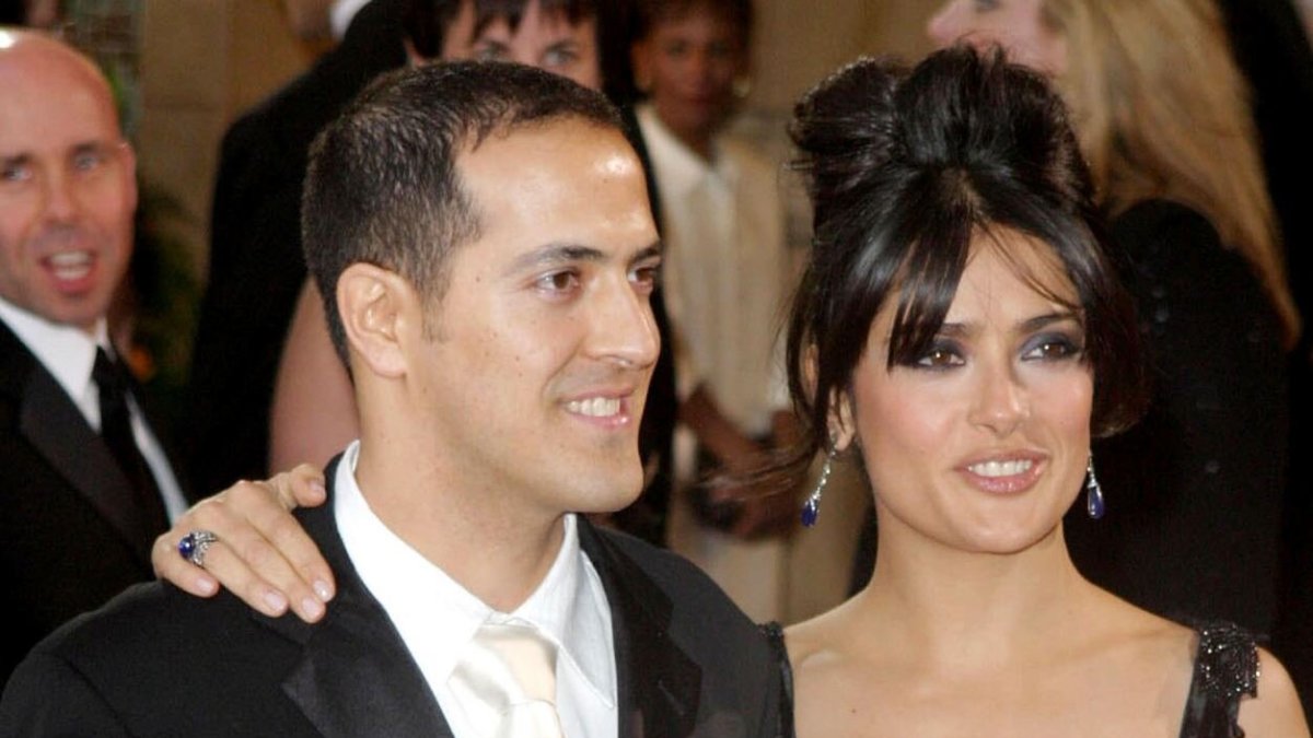 Salma Hayek su broliu Sami Hayeku