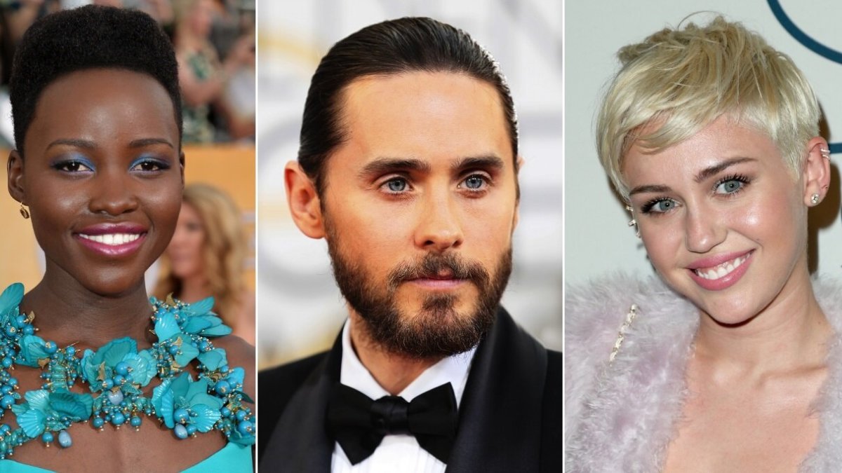 Lupita Nyong'o, Jaredas Leto ir Miley Cyrus