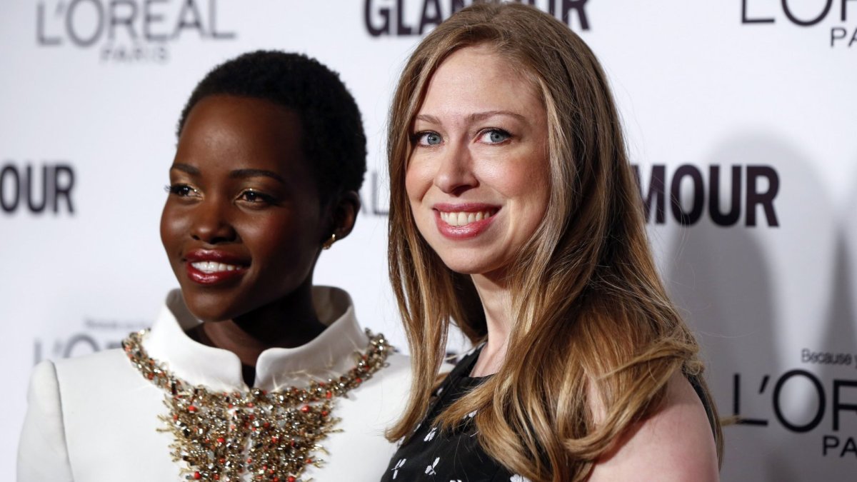 Lupita Nyong'o ir Chelsea Clinton