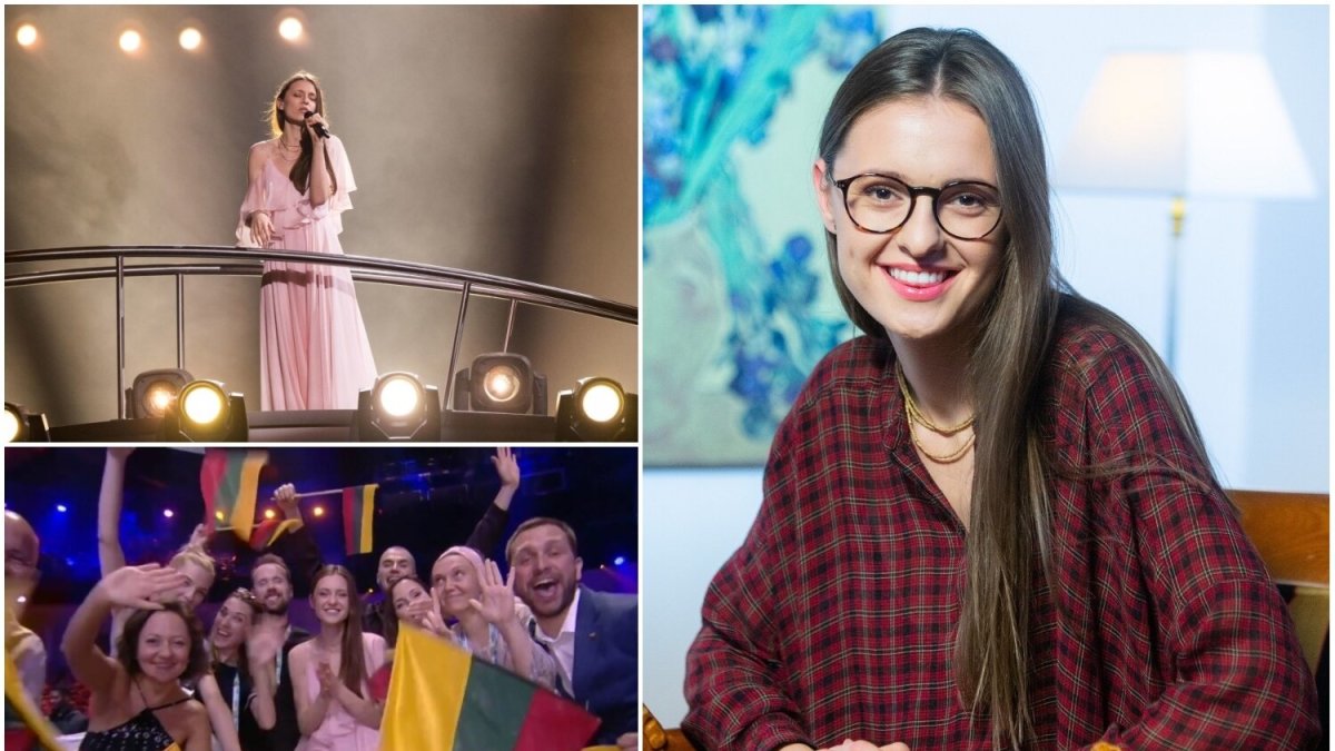 Ieva Zasimauskaitė (kairėje – 2018-ųjų metų „Eurovizijos“ konkurse)