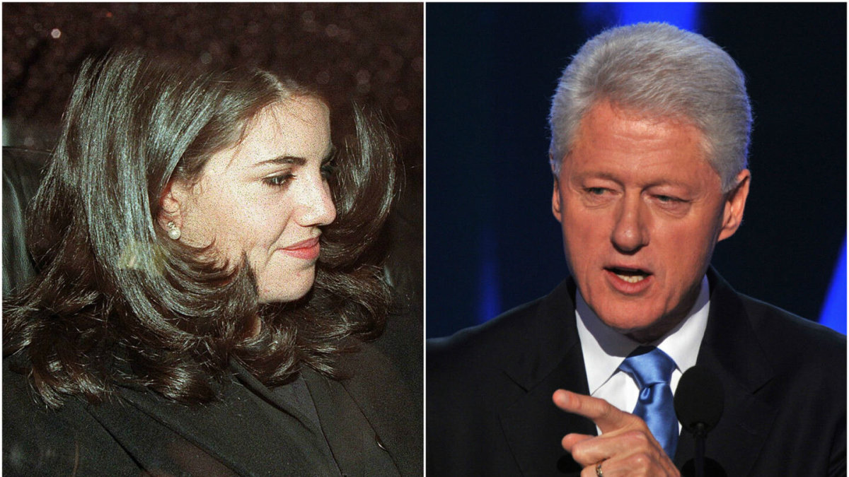 Monica Lewinsky ir Billas Clintonas.