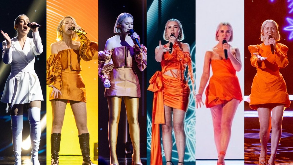 6 Monikos Linkytės „Eurovizijos“ įvaizdžiai / BNS ir EBU nuotr.