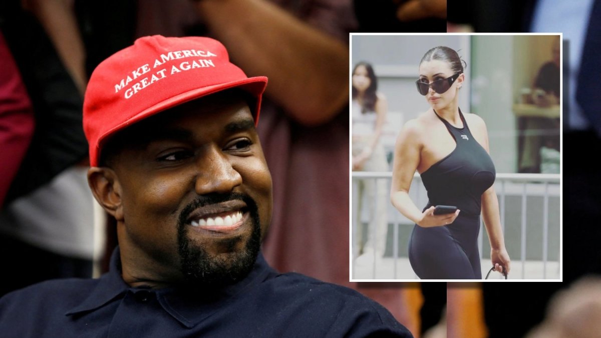 Kanye Westas ir Bianca Censori / Scanpix ir socialinių tinklų nuotr.
