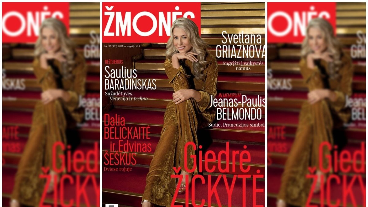 Giedrė Žickytė / Žurnalo „Žmonės“ viršelis