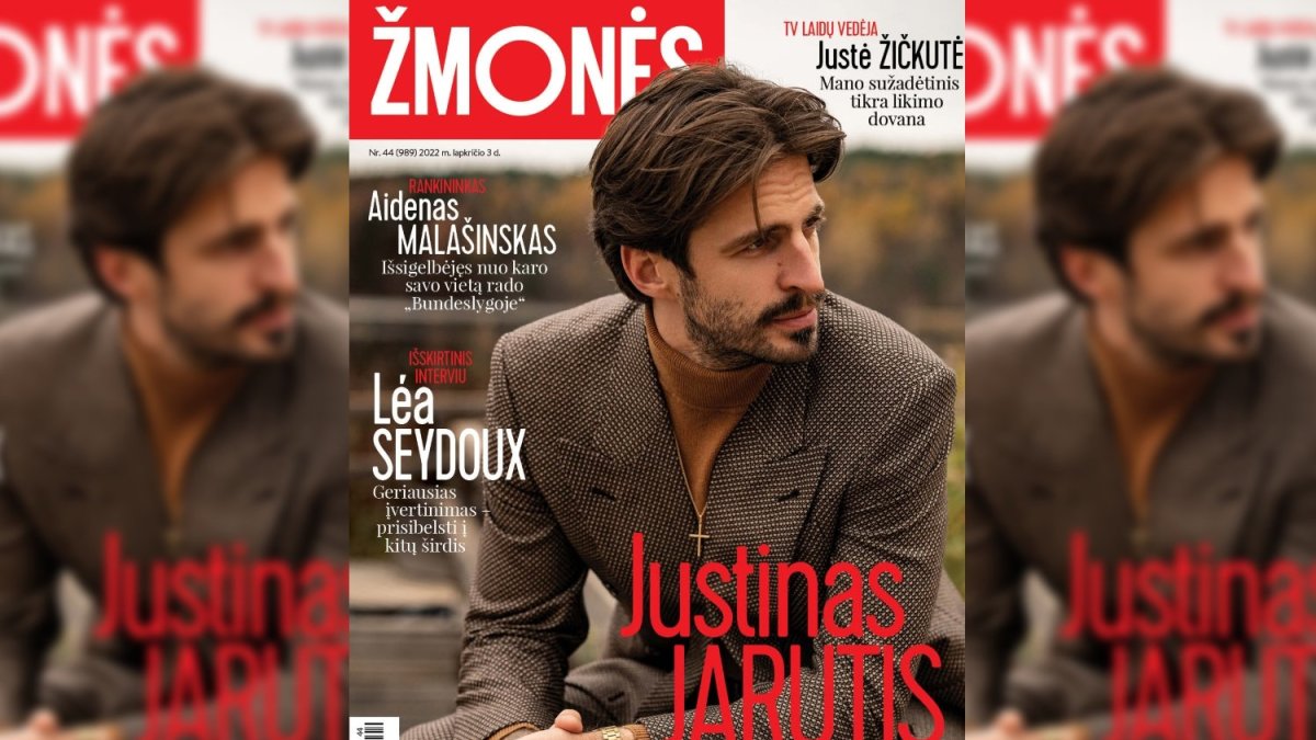 Justinas Jarutis / Žurnalo „Žmonės“ viršelis