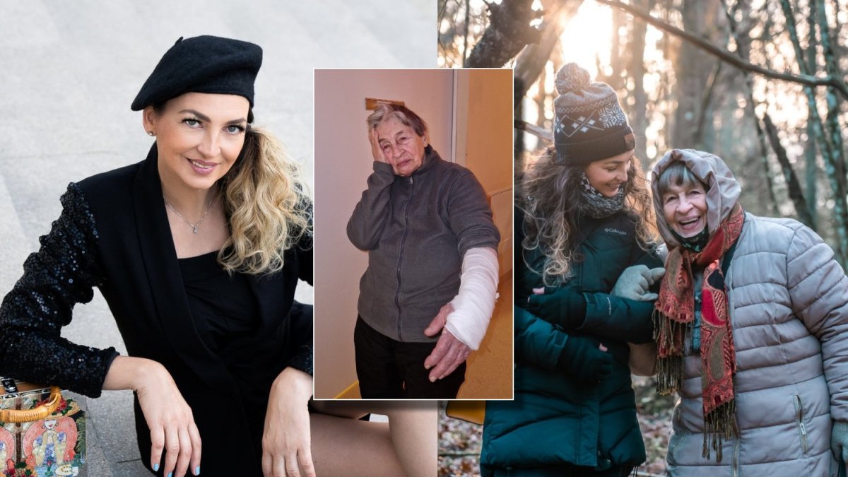 Jurga Anusauskienė su mama Beata-Marija Šmidtiene / Asmeninio albumo nuotr.