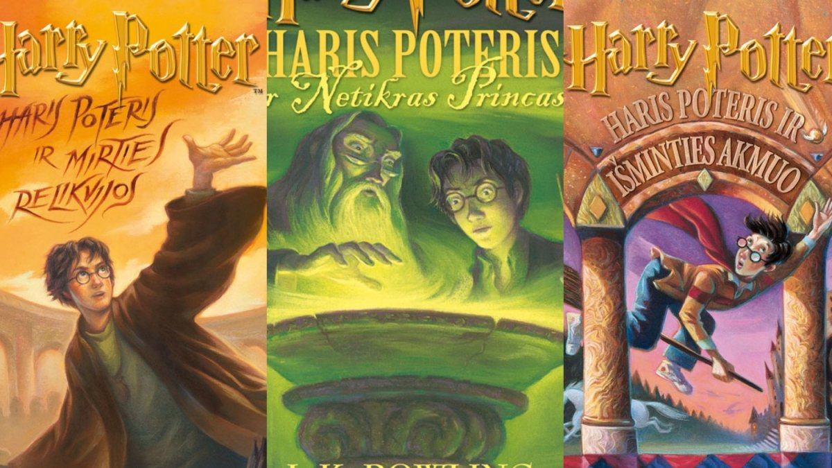 Hario Poterio knygų viršeliai / Maketo nuotr.